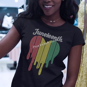 Juneteenth heart shirt iron on deca …