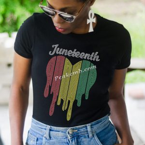 Juneteenth heart shirt iron on deca …