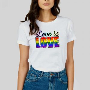 Love is love letter pattern t shirt …