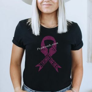 Breast cancer pink ribbon stronger  …