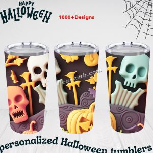 Full size uv dtf cup wrap halloween …