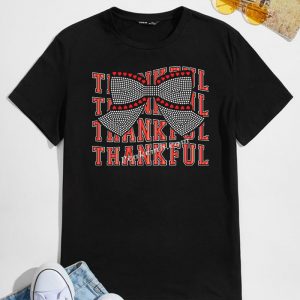 Red metallic vinyl thankful letter  …