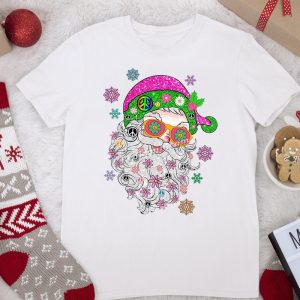 Ready to press cute santa glitter d …