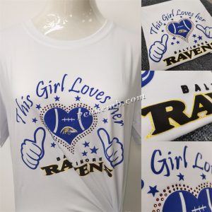 This girl loves her ravens letter t …